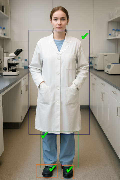 Example of compliant uniform